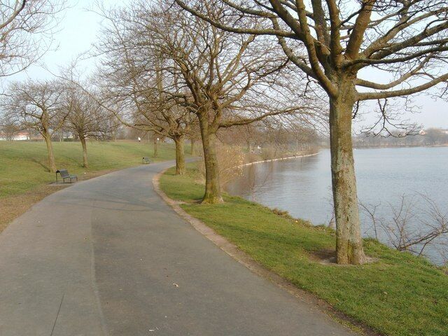 Pathway around Hogganfield Loch