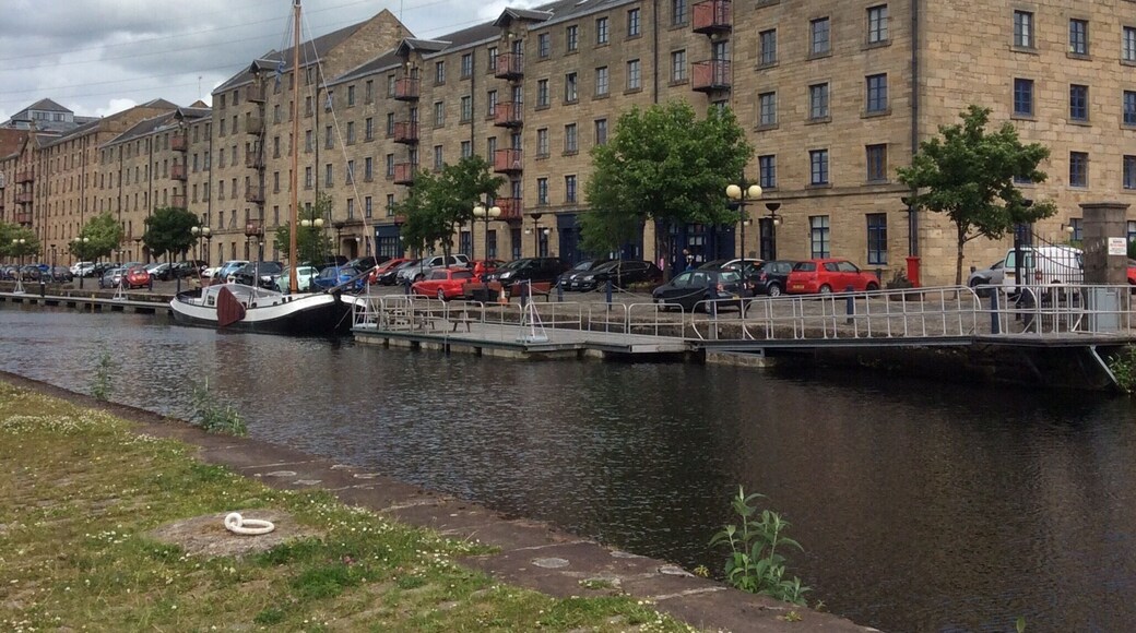 The old warehouses are now posh lofts.