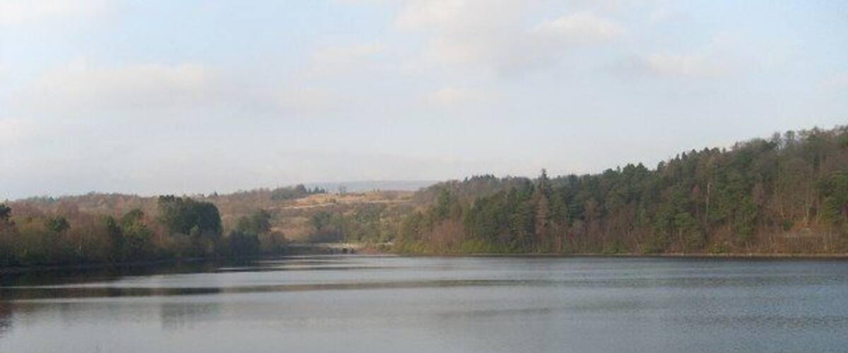 View across Mugdock Reservoir Looking to the Northwest corner.