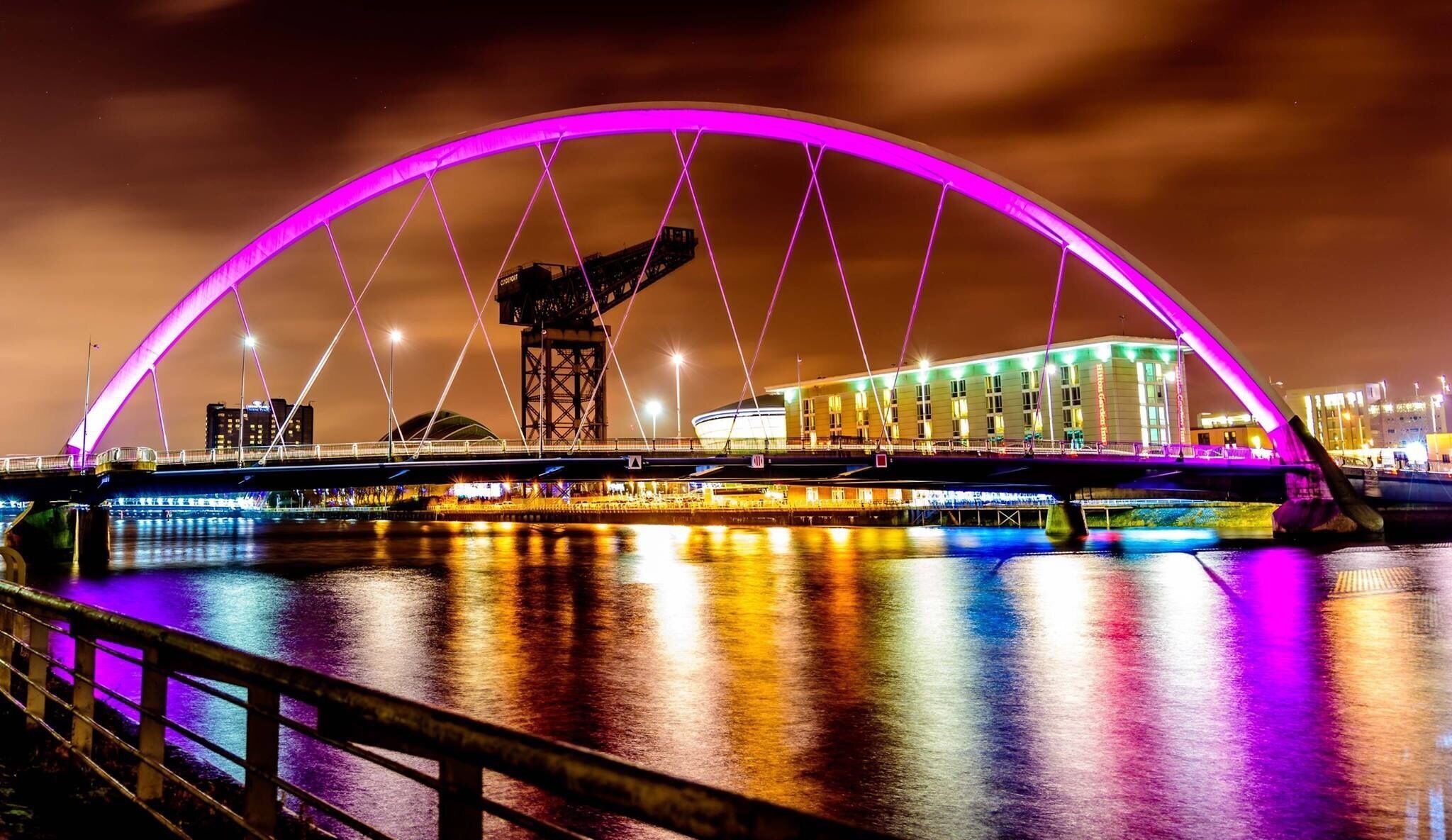 Clyde Arc or Squinty bridge as we glaswegians affectionately call it.