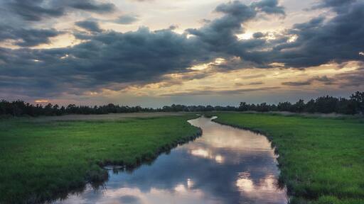 One of the bayside's many hidden gems is Broadkill, especially at sunset.