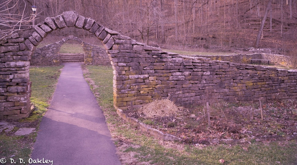 My favorite place was and always will be the Pioneer Village Garden. The stone wall around it, the period plants and the archway entry ways.