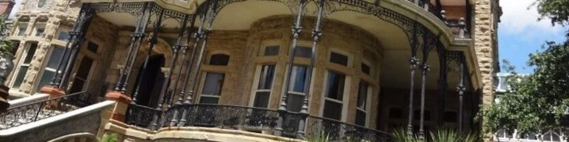The Bishop's Palace, also known as Gresham's Castle, is an ornate Victorian-style house, located on Broadway and 14th Street in the East End Historic District of Galveston, Texas. #Architecture