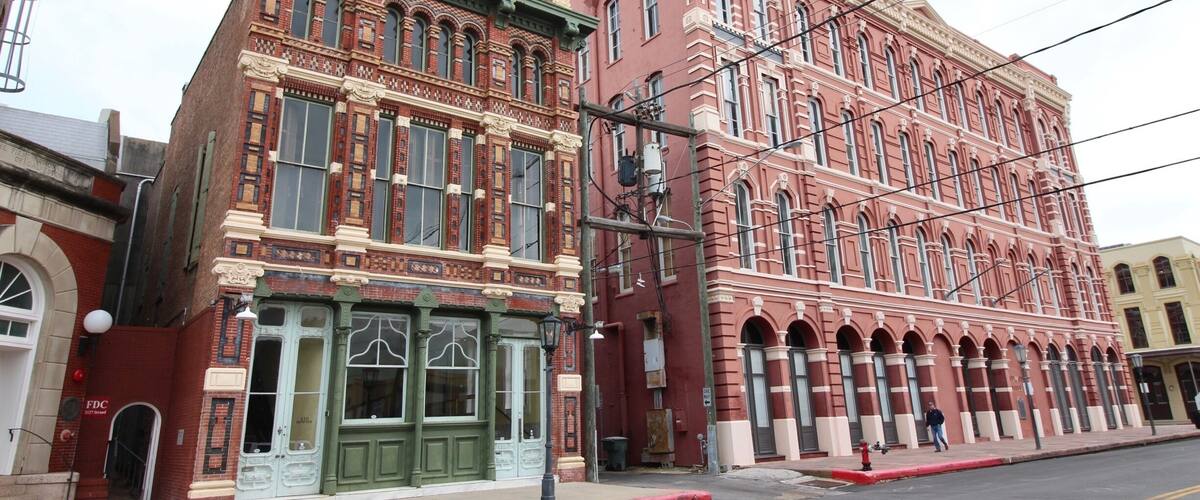 Various unique buildings.