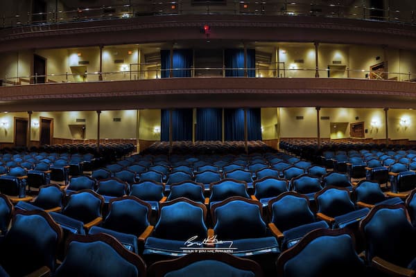 Panoramic view from the stage of the 1894 Opera House in Galveston, TX.
#bvstrove