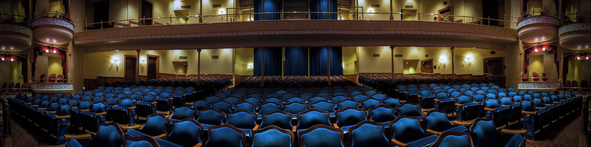Panoramic view from the stage of the 1894 Opera House in Galveston, TX.
#bvstrove