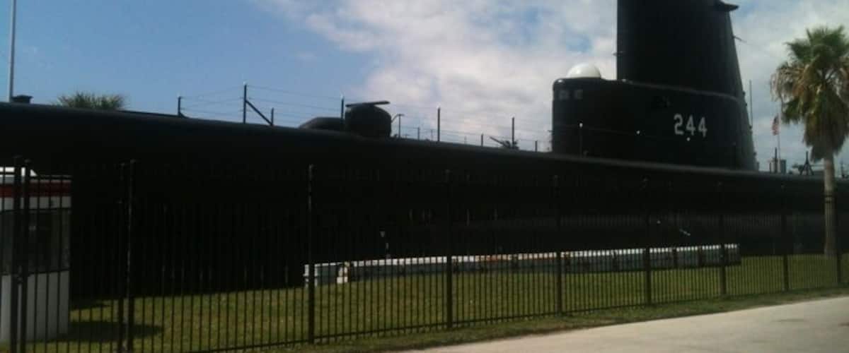 WWII  submarine dry docked