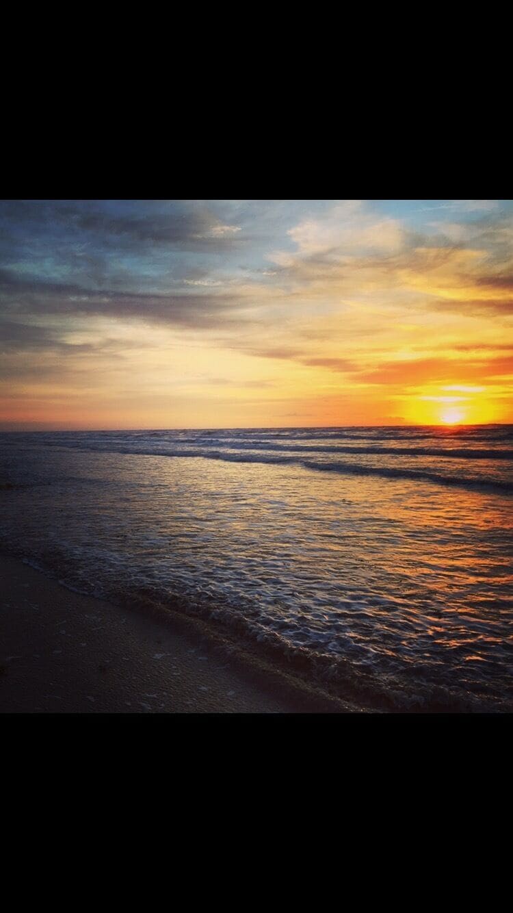 Sunrise on the beach on the lovely island I call home