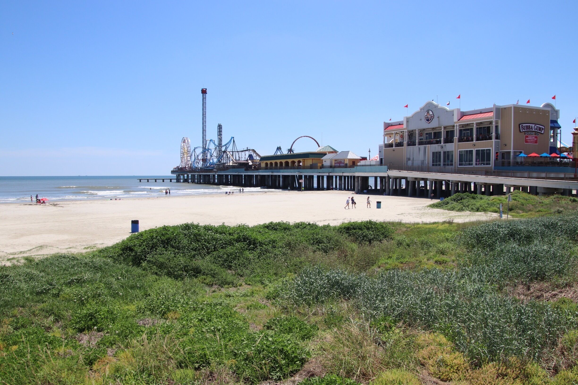 Clear day on the island. 