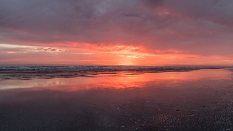 Sunset At Moclips Washington State