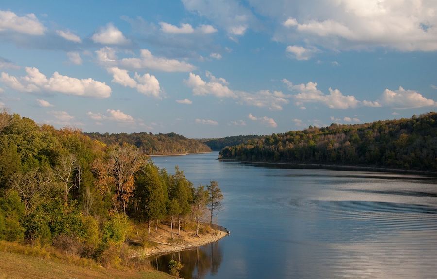 Taylorsville, Kentucky / United States - October 15, 2016: Taylorsville Lake