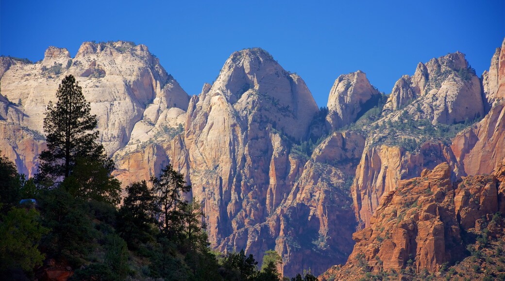 Mount Carmel which includes a gorge or canyon, mountains and landscape views