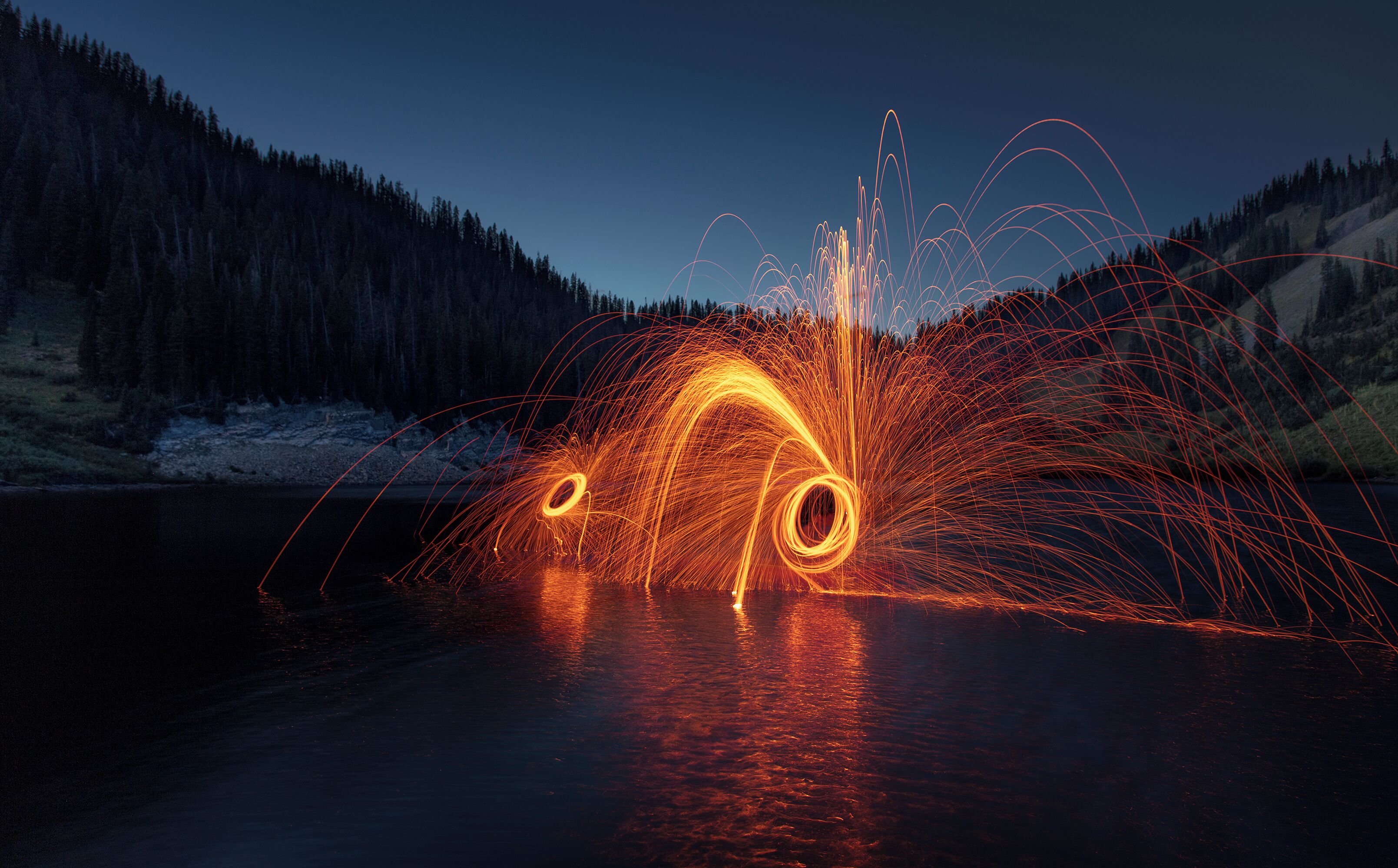 I am on a trip for next couple weeks, but wanted to give you a small teaser from my trip out to Colorado. It was an amazing trip and am really excited to do some editing and sharing! see you all soon! 

Emerald lake is a beautiful alpine lake hidden away behind Crested Butte. A few miles down a dirt road only a jeep has any right going down that we blazed in a small Subaru :D. While there I saw a canoe I could use and had some steel wool, so I decided to try out some lake steel wool shots. Whatcha think?