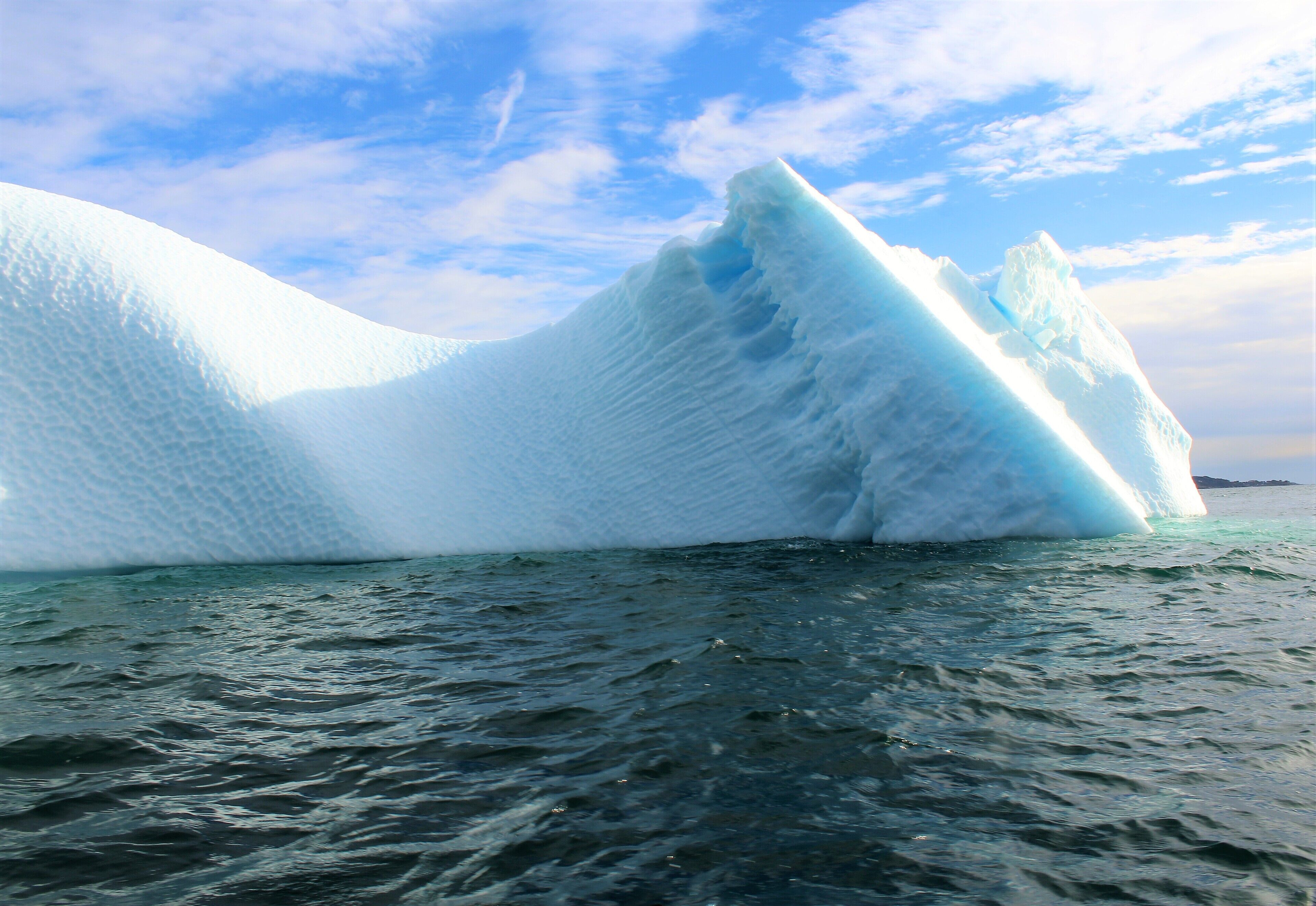 On the Nuuk fjord in Western Greenland! Taken on September 1st. This was one of my favorite days in Greenland, as I took a memorable boat ride on the fjord! This iceberg is one of it's most wonderful views :). 

The map location is only approximate. It is somewhere in that area of the fjord.