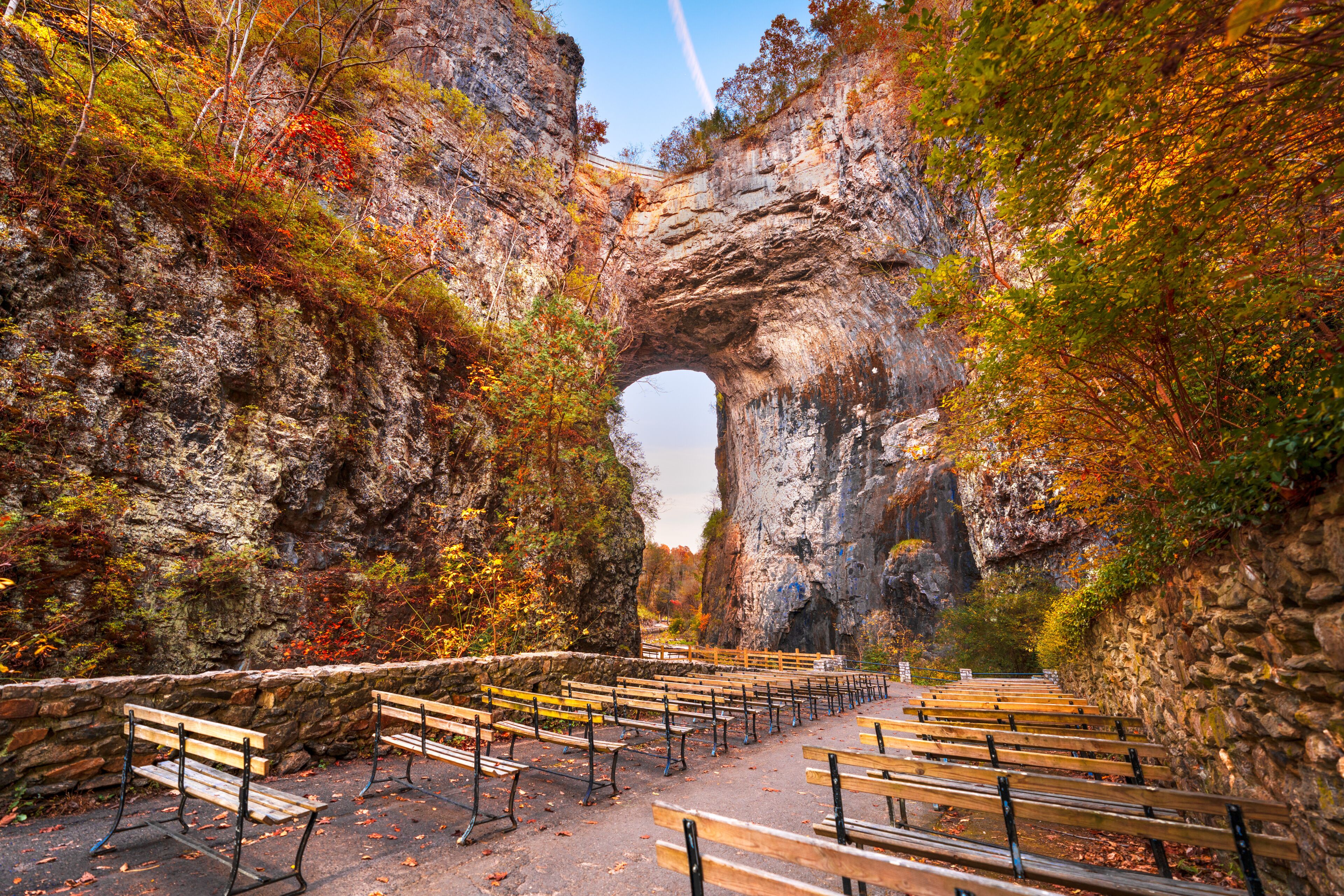 Natural Bridge, Virginia, USA in Autumn 4055