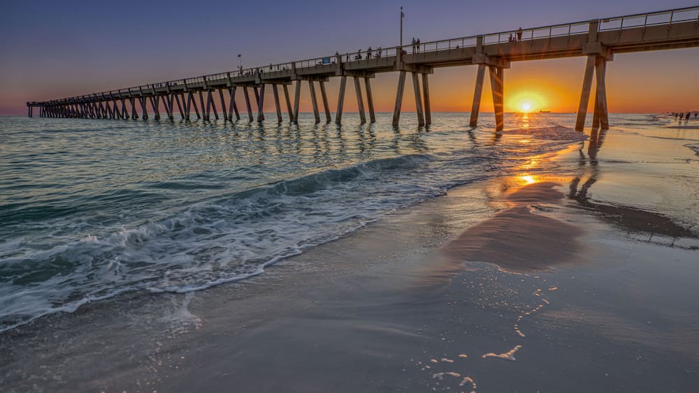 "Navarre Beach Pier Sunset"