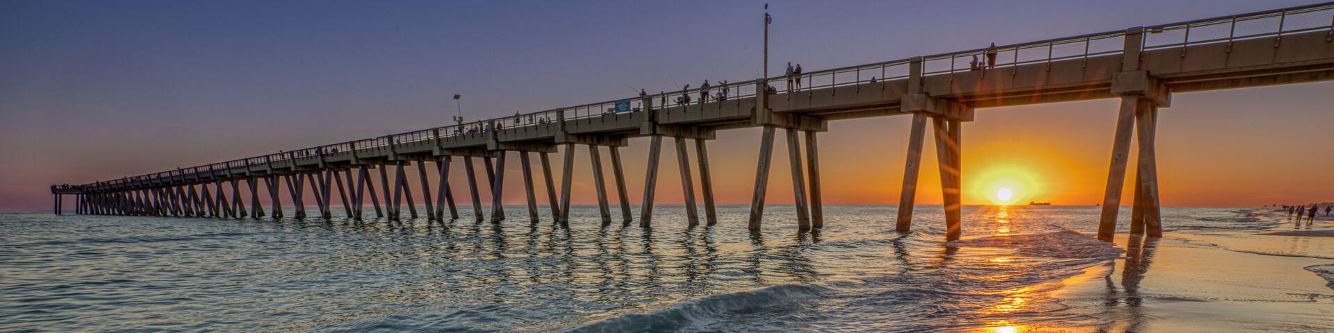 "Navarre Beach Pier Sunset"