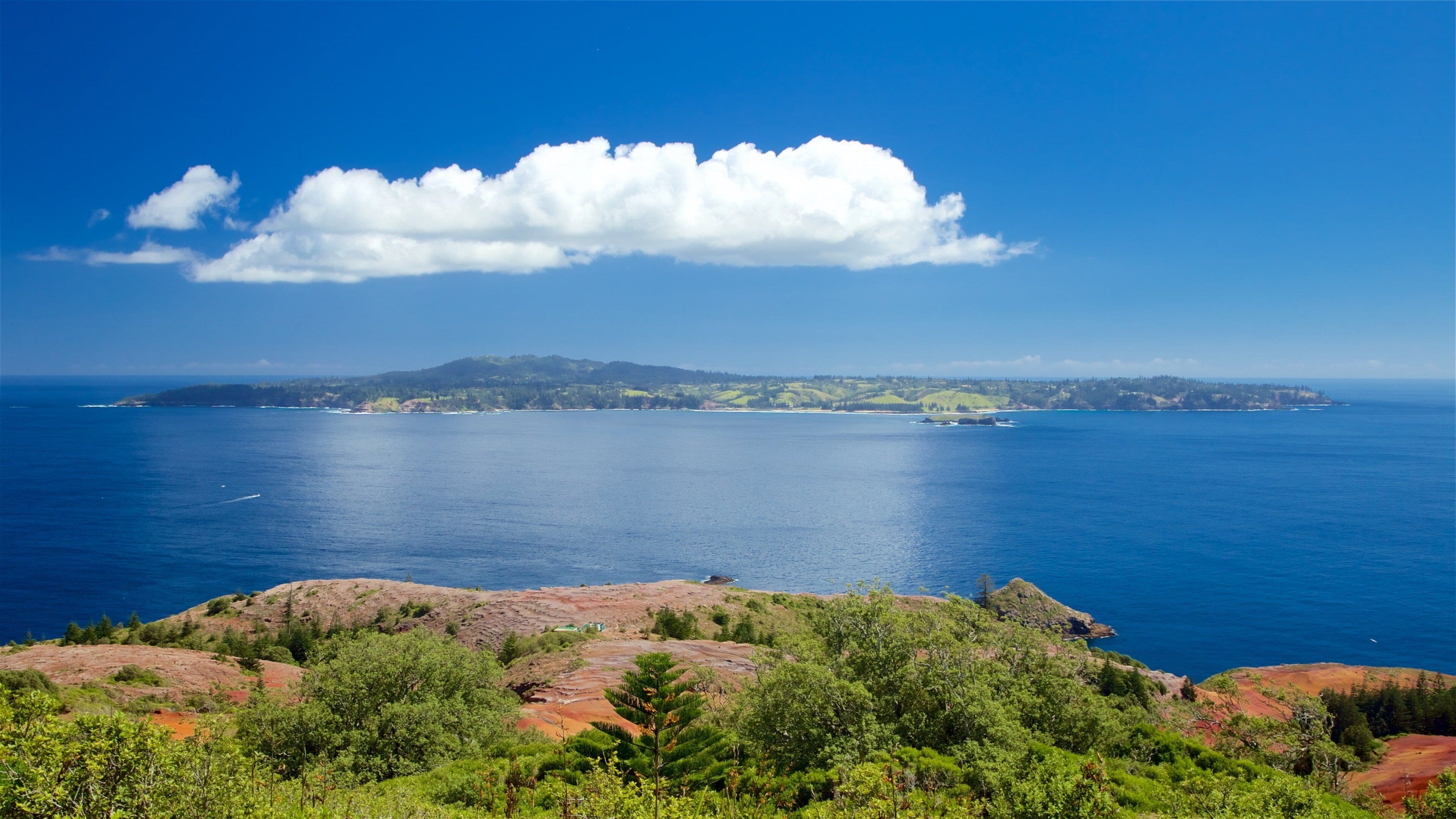 Île Norfolk montrant images d\'île et vues littorales