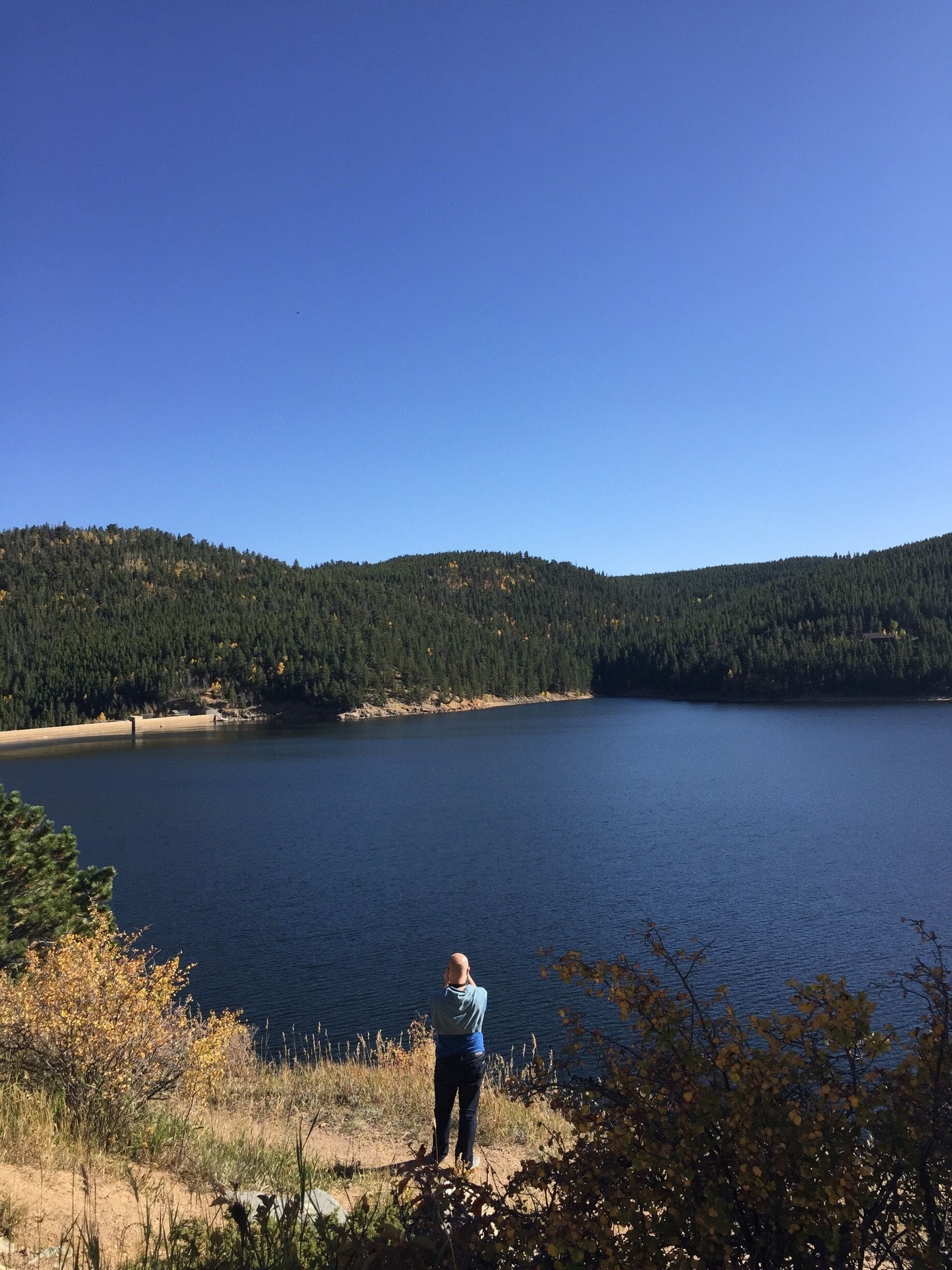 #Colorado is one of prettiest places I've ever been. #lake #mountains 