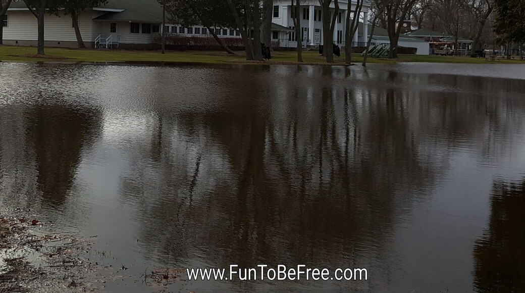 We had enough rain in Green Bay, WI to create a new lake at the famous amusement park. Not a normal winter.