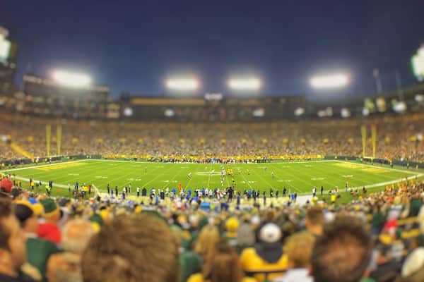 30 rows up at the Lambeau field! Watching Packers v Chargers. Now when anyone asks, "Is it worth it to go to a NFL game, given the expense?"
Yes it is!
Oh and I also bought some of the iphone add-on lenses; just some cheap amazon ones (VicTsing), and not the Ollo clip ones. They work amazing! This photo was taken with them.