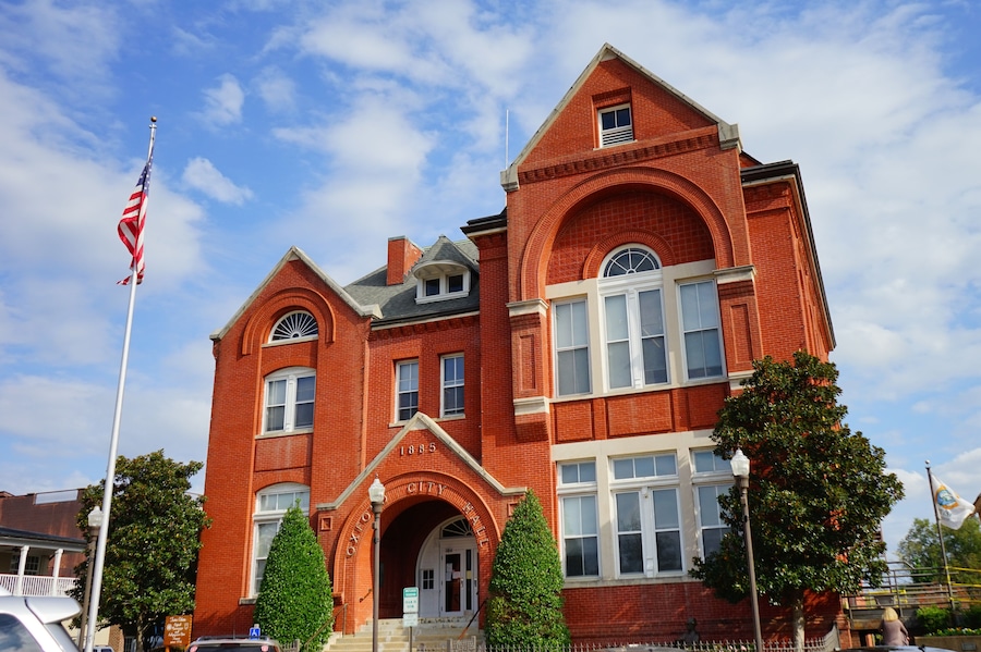 Oxford Downtown in Mississippi