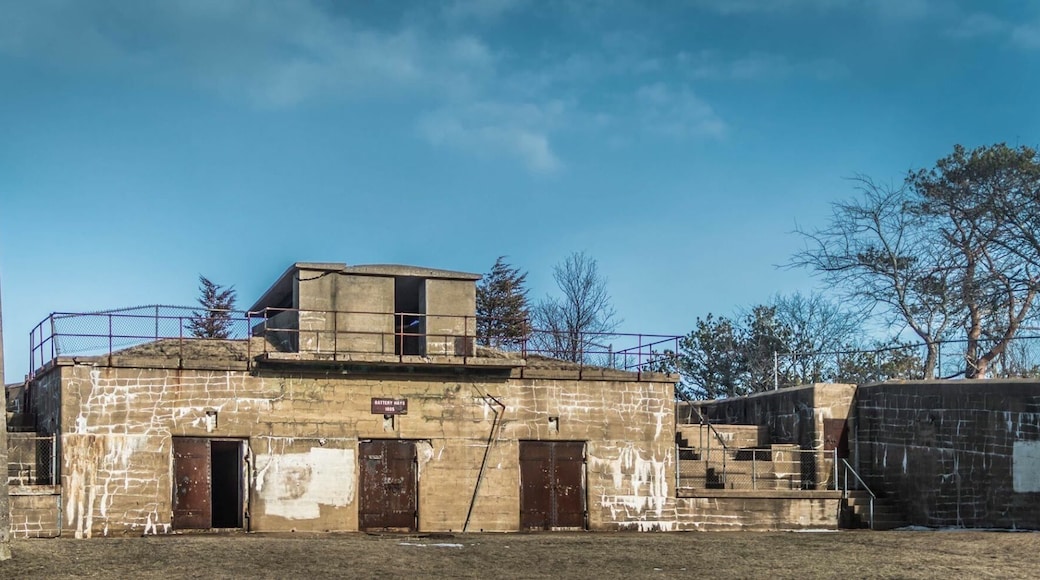 Fort Stark State Historic Site is located on a peninsula historically called Jerry's Point on the southeast corner of New Castle Island. It overlooks the Piscataqua River, Little Harbor and the Atlantic Ocean.