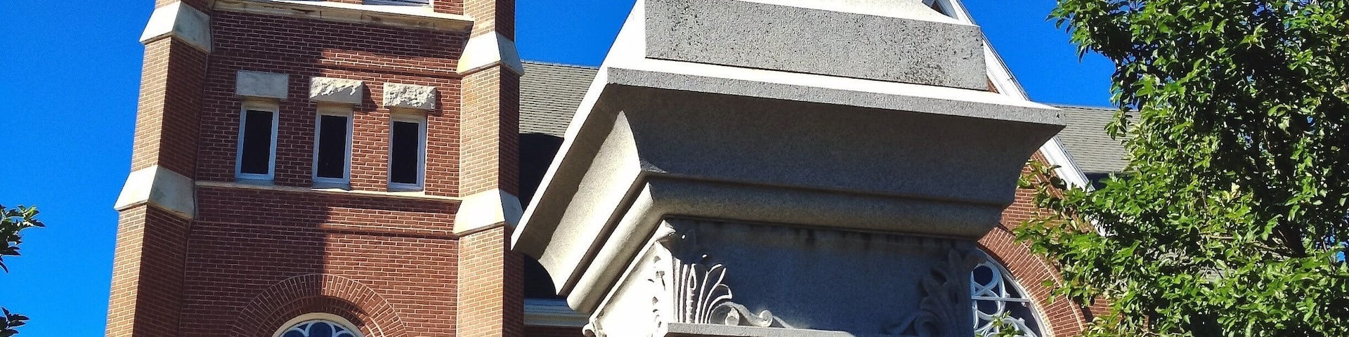 Rural Church Small Town New Glarus Midwest Wisconsin USA