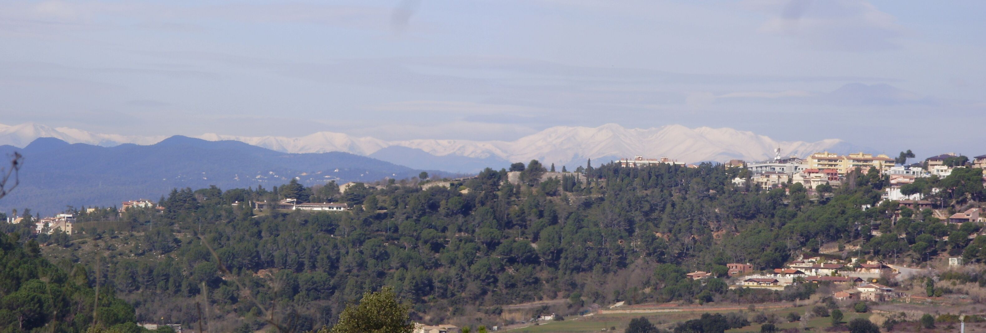 Panoràmica dels Pirineus (Girona)