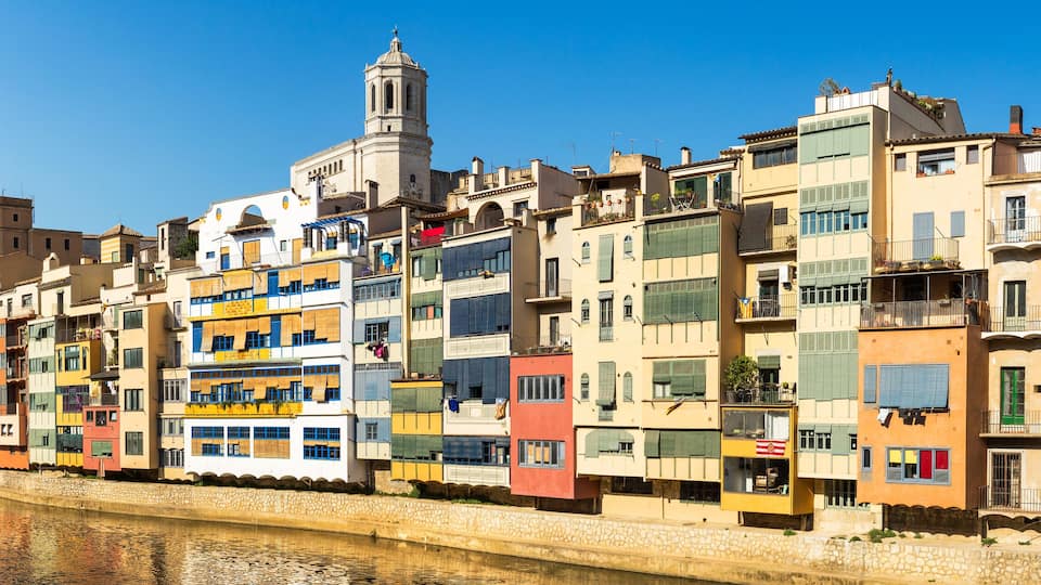 Girona panorama, Spain.