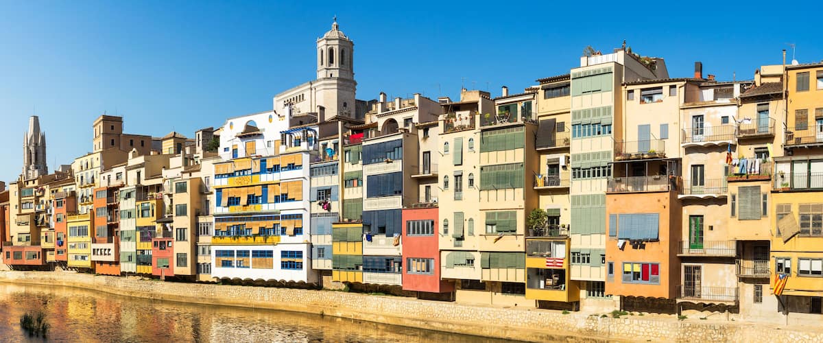 Girona panorama, Spain.