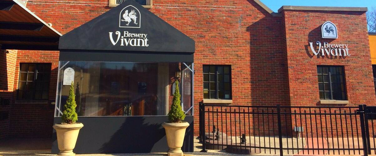 One of the many breweries in Grand Rapids, Brewery Vivant stands out with it's beautiful restaurant and delicious beers. Try the Undertaker! Read more about it here: http://bit.ly/1QqVl0x