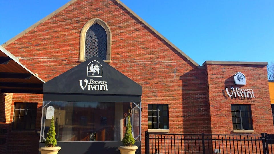 One of the many breweries in Grand Rapids, Brewery Vivant stands out with it's beautiful restaurant and delicious beers. Try the Undertaker! Read more about it here: http://bit.ly/1QqVl0x