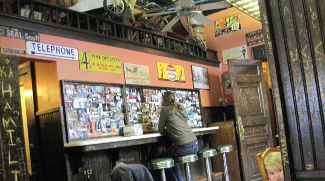 Yesterdog! Many people know this as the place from American Pie and while the hot dogs may not be exactly "gourmet" the experience itself is worth the visit!! The service is very laid back and the place can get packed late at night but you should definitely add this stop to your grand rapids itinerary!