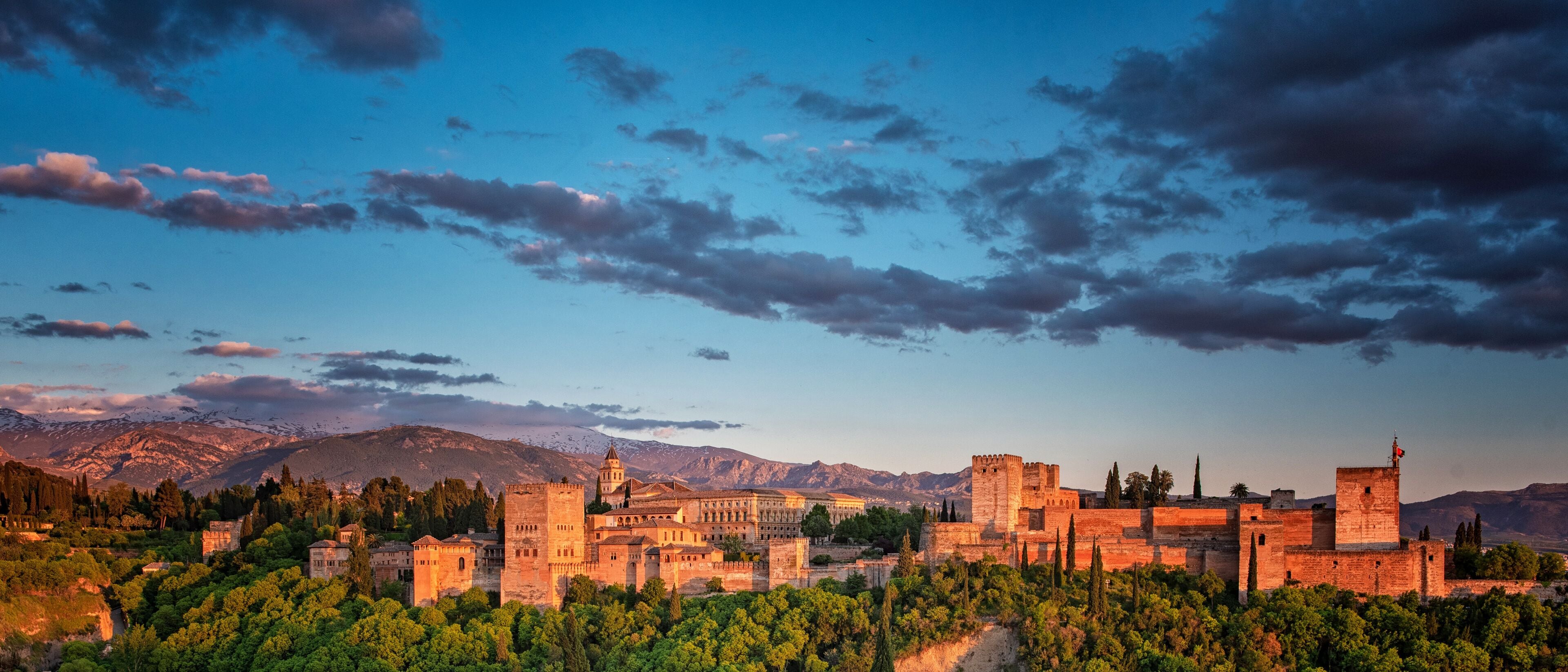 Famous Alhambra in Granada, Spain
