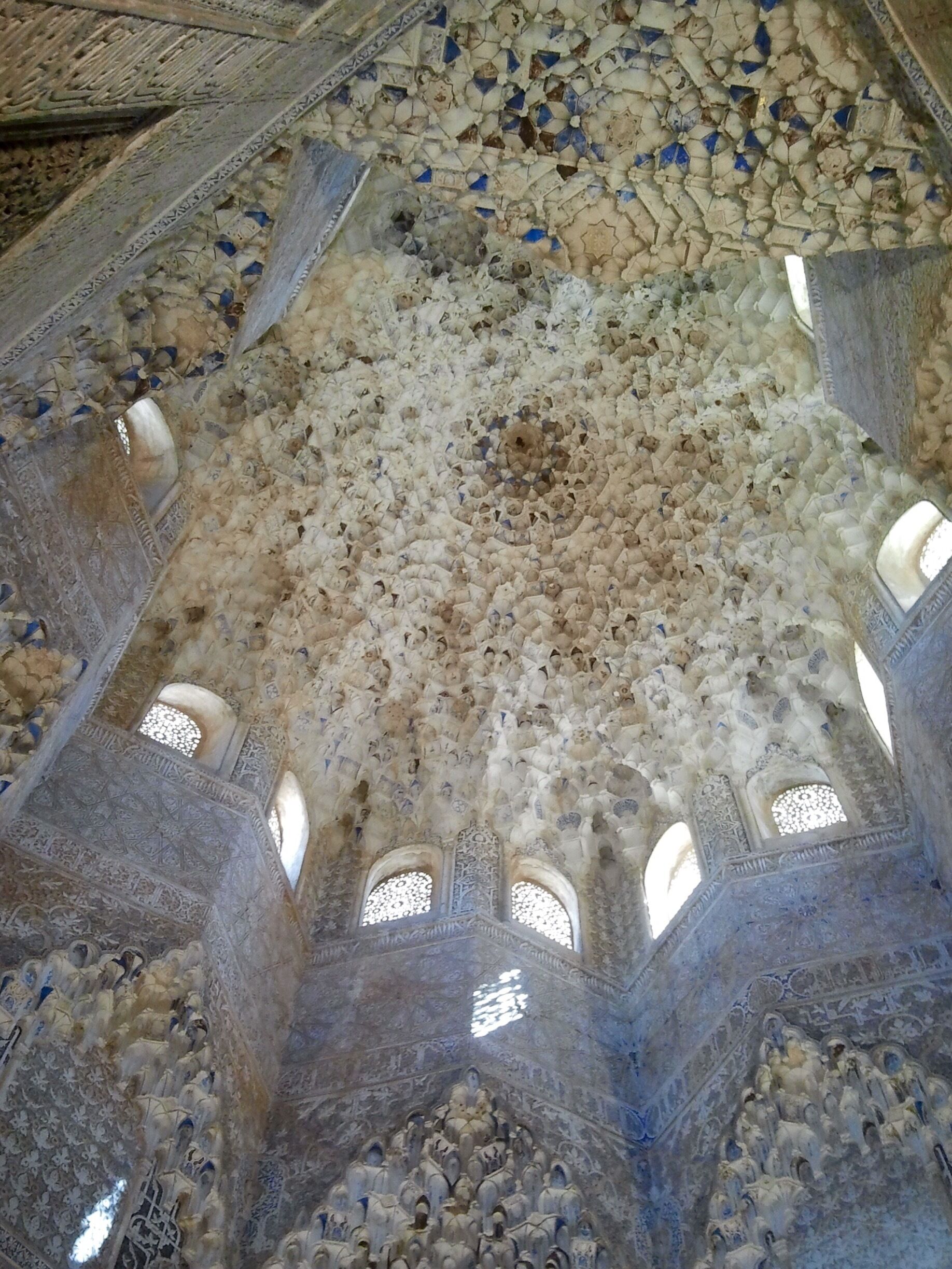 Ceiling ornaments at Alhambra, Granada. This place was full of amazing ornaments on the walls, the ceilings, just everywhere! Come early and plan to spend a few hours here. 