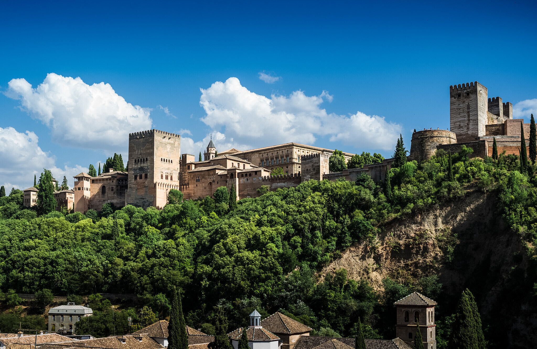 500px provided description: Touring the Albaicin with a fantastic guide, we were treated to this view of the Alhambra from a research garden that belongs to the University of Granada. Open to the public, the garden is a hidden gem that few know about. [#sky ,#city ,#travel ,#europe ,#house ,#tower ,#old ,#tourism ,#architecture ,#tree ,#cityscape ,#building ,#sight ,#town ,#panorama ,#castle ,#spain ,#skyline ,#ancient ,#palace ,#panoramic ,#outdoors ,#horizontal ,#landmark ,#fortress ,#alhambra]