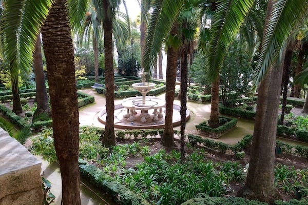 I walked all the way up to find these gardens without really knowing what to expect, but I absolutely loved them! It's said that poet Frederico García Lorca spent quite a bit of time here. There's a grand house surrounded by multiple gardens and fountains. 🌴⛲️🍊It's a rather peaceful spot with overlooks of the city and surprises around every corner. There are plaques displaying local Spanish poetry throughout, and I even found a gang of peacocks wandering around! Definitely plan to spend a lot of time here. Update: there is also a hidden lake with a mini castle on an island in the middle, as well as ducks... 🦆