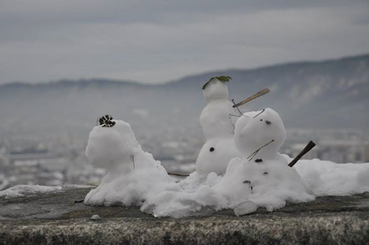 white family at top of the hill