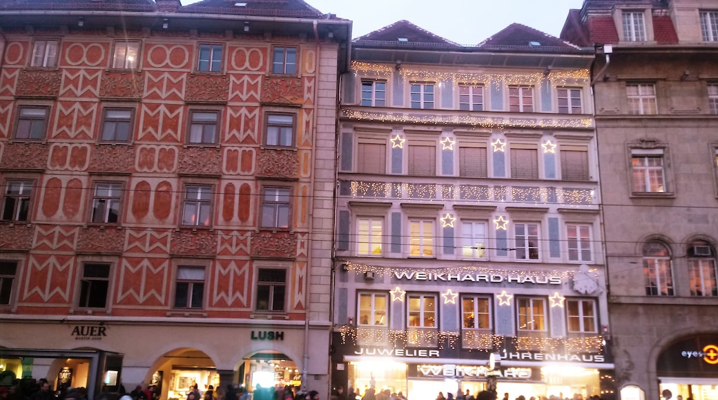 Graz is nice not just when you look strait, try to look a bit higher to see facades