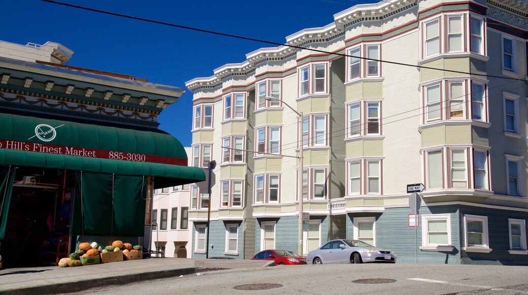 Nob Hill showing street scenes