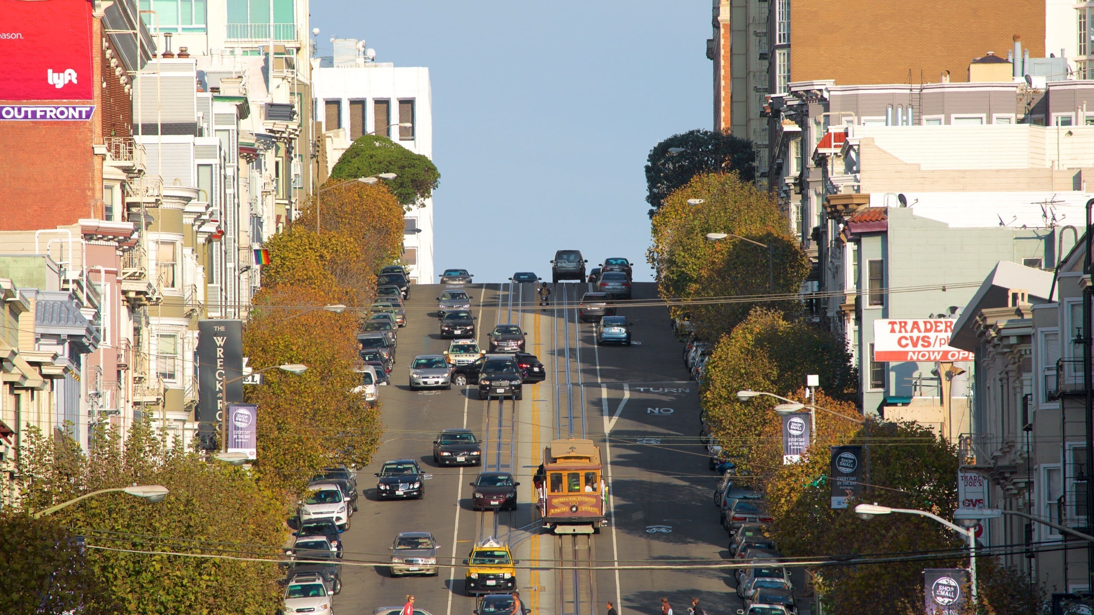 Nob Hill which includes street scenes