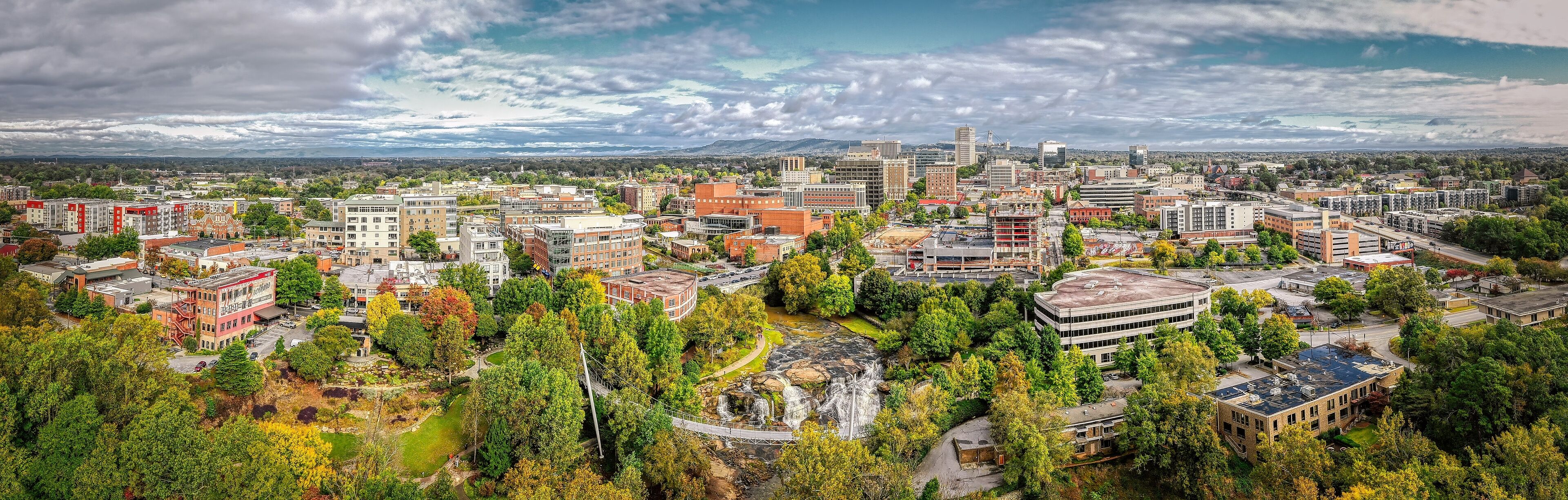 Panoramic view of Greenville, SC