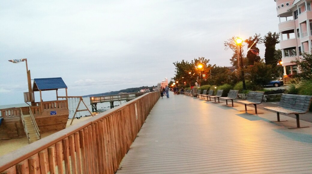 #LoveMyTown Beautiful boardwalk at dusk along the Chesapeake Bay in Maryland.