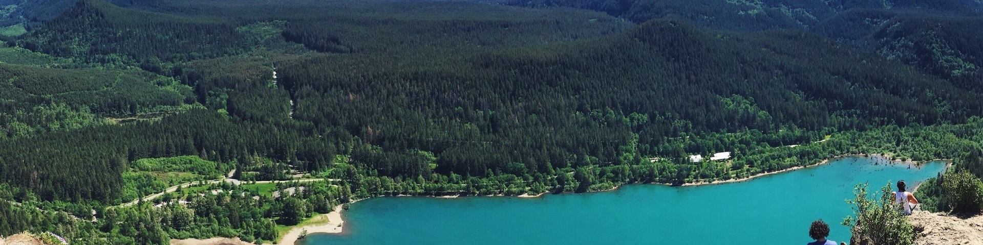 Rattlesnake Ridge or Ledge is around an hour outside of Seattle is totally worth the trip! It's a fairly easy hike up to the first viewing point (pictured) and only takes around an hour.