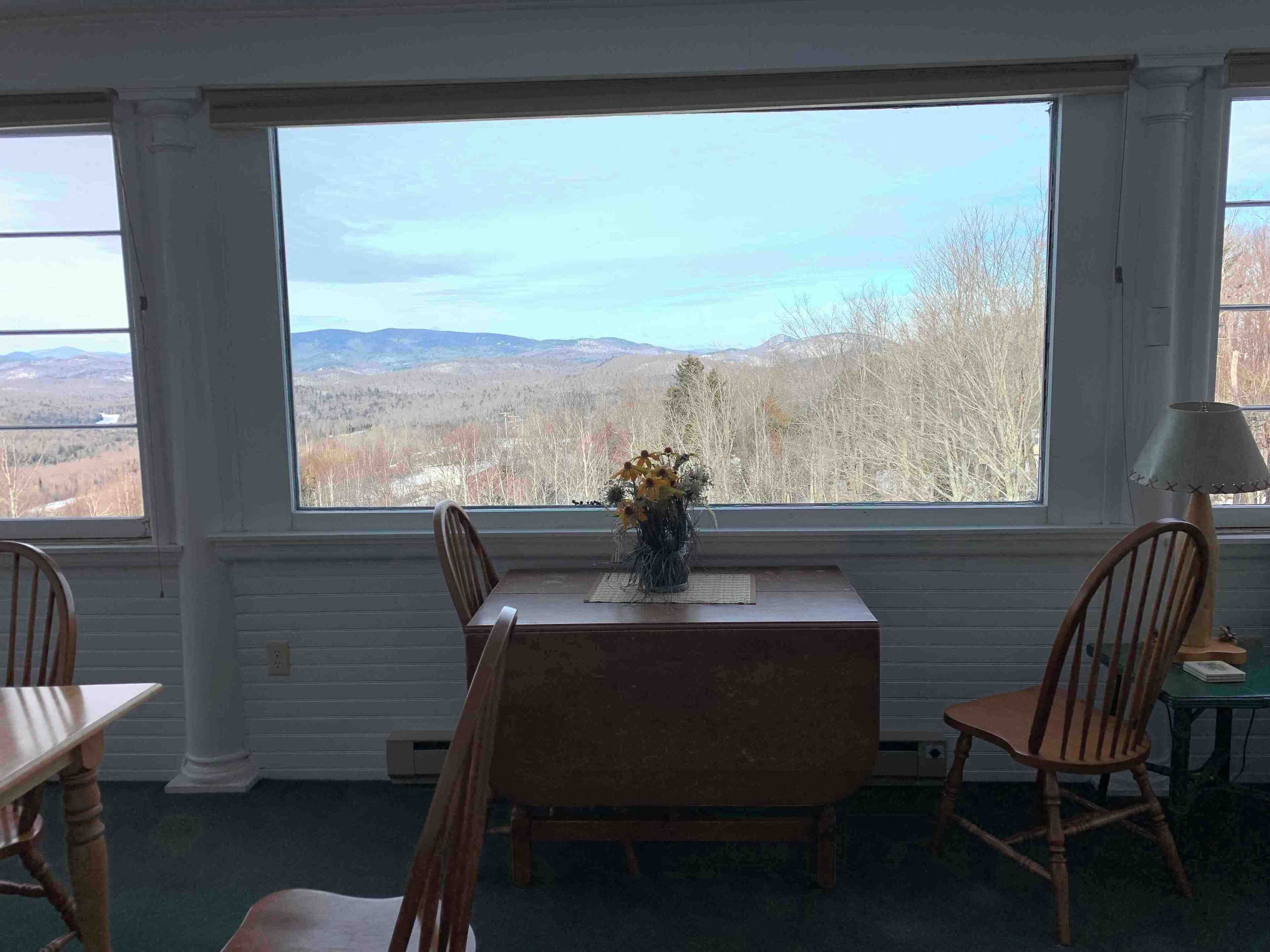 View from the dining porch at Highwinds at Barton mines. #adirondackpark #adirondacks #wonterwonderland #winter #newyork #upstatenewyork #weekendgetaway