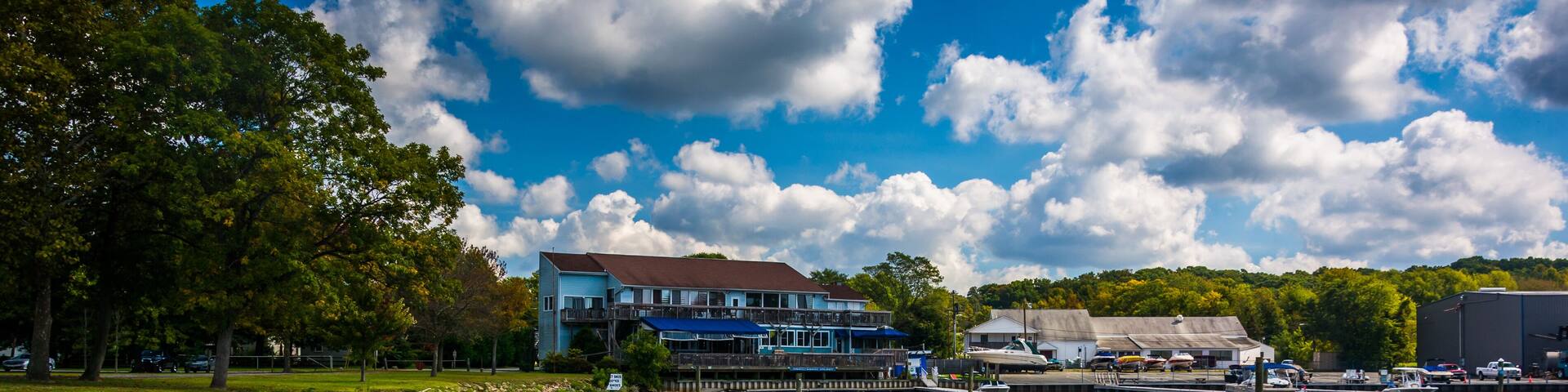 Docks at North East Community Park in North East, Maryland.