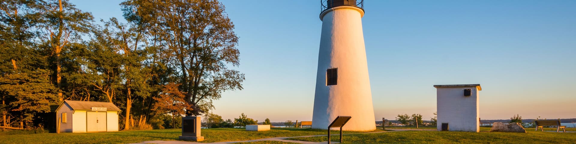 Turkey Point Lighthouse, at Elk Neck State Park, Maryland.