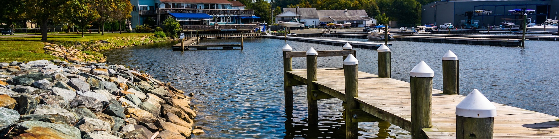 Dock at North East Community Park in North East, Maryland.