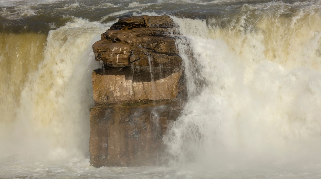 MAY 23, 2019, GREAT FALLS, MT., USA - The Great Falls of the Missouri River in Great Falls, Montana and hydroelectric plant and Ryan Dam